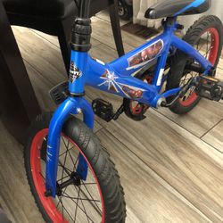 16 Inch Boys Bike Training Wheels Spider-Man Toddler Kids Huffy Cycling Bicycle