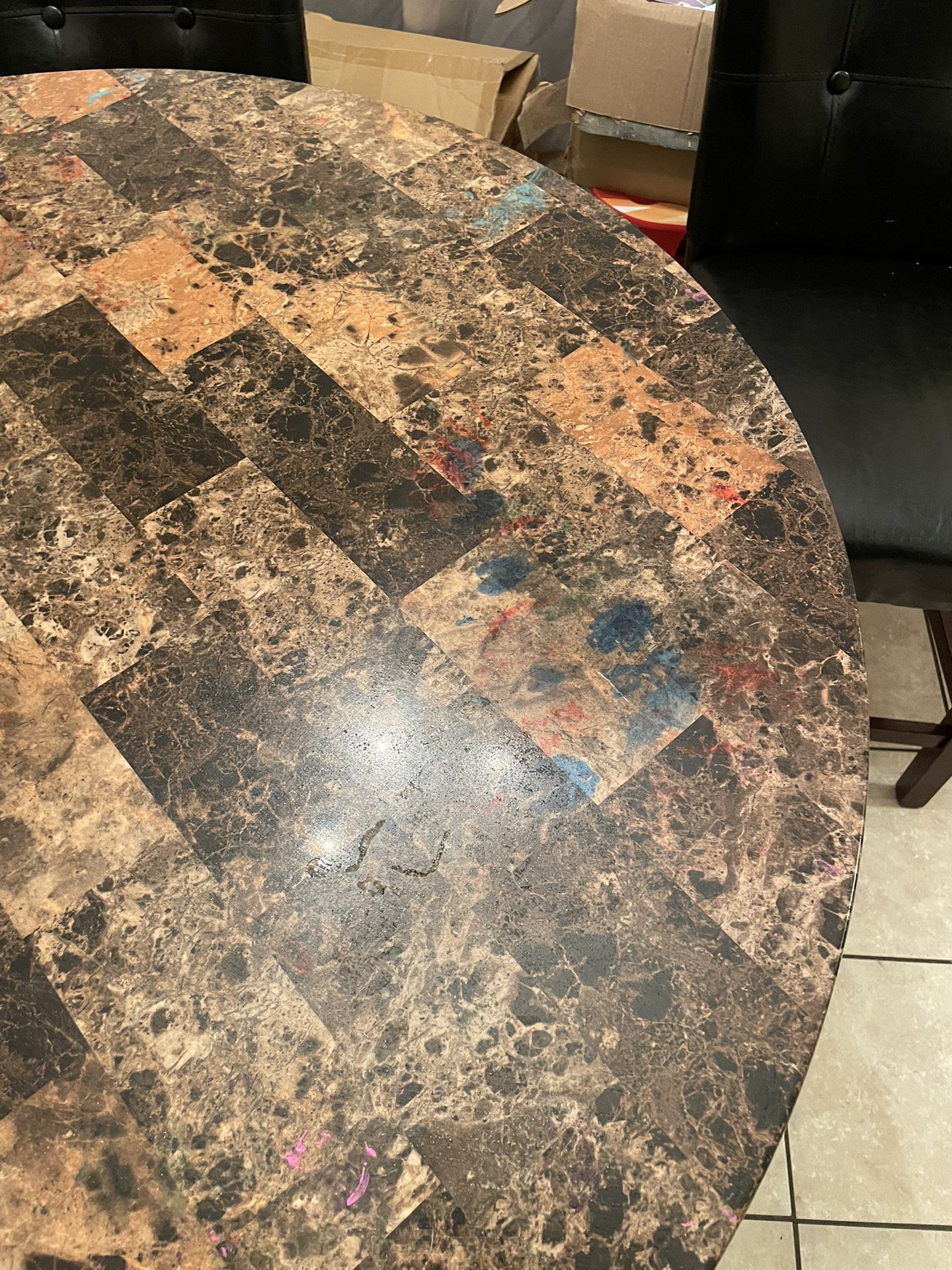 Marble Table Set 