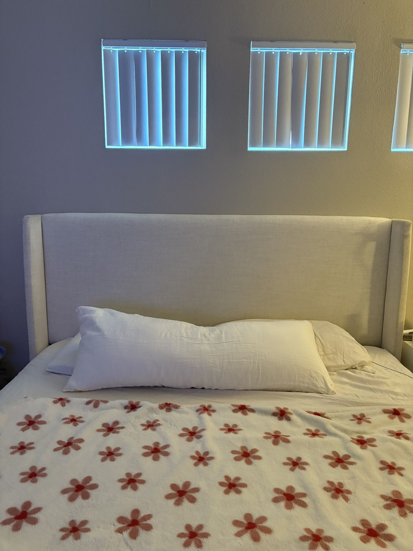 King Size Linen Bed frame