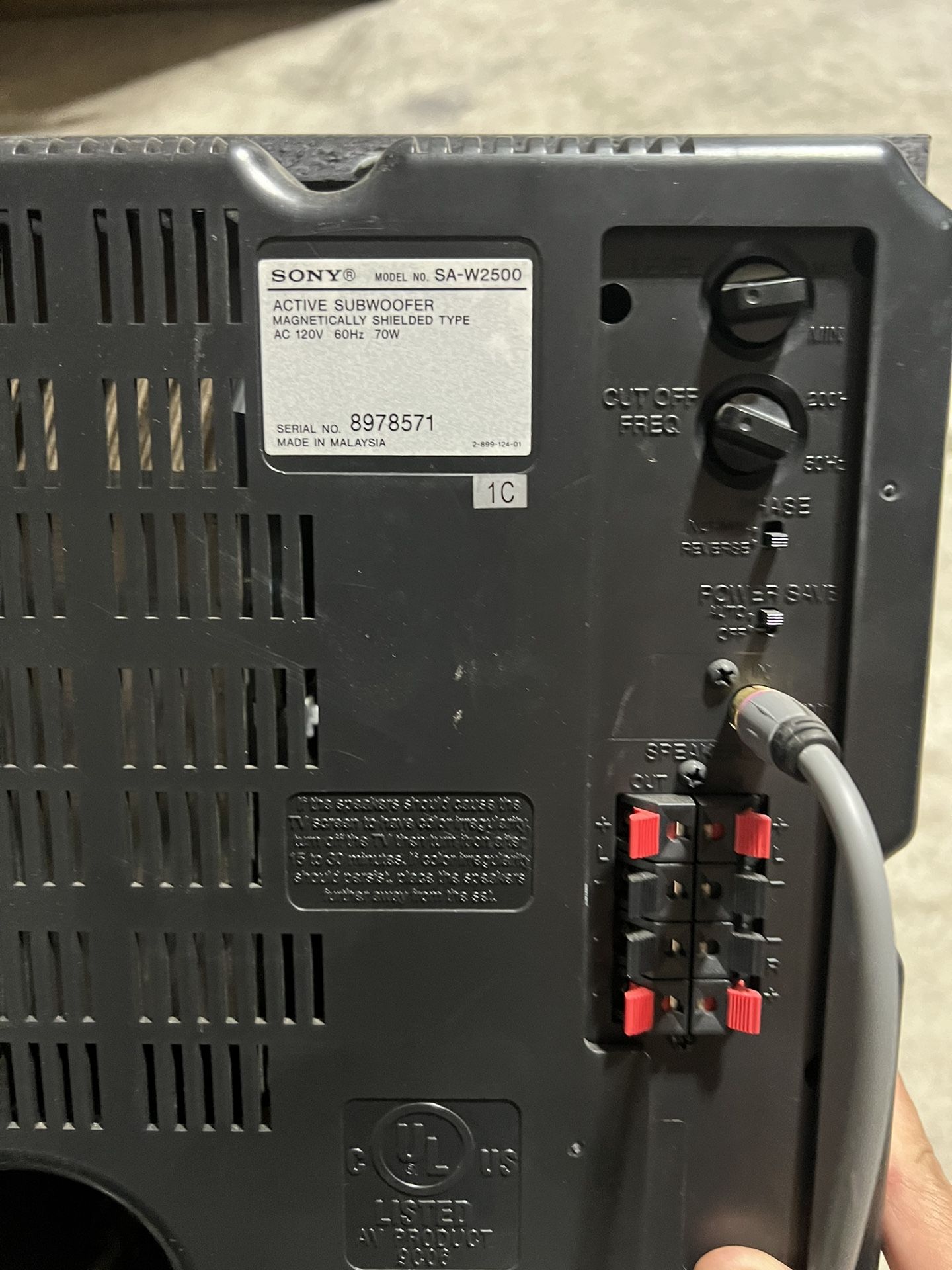 SA-W2500 10 Inch Powered Sub