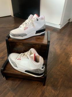 Air Jordan 3 White Cement Mens Size 10 As-Is