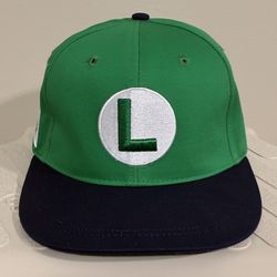 Universal Studios Hollywood Super Nintendo World - Luigi Emblem Adjustable Snapback Hat