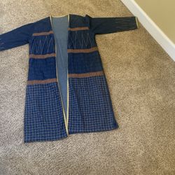 Denim Duster Jacket Cardigan Abaya 