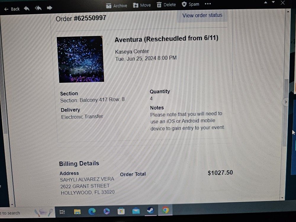 Tickets For Sale