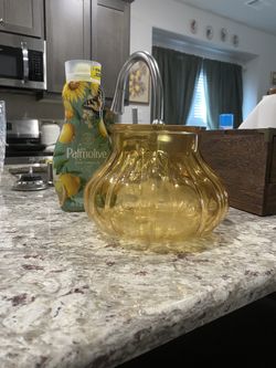 Gold Glass Vase Medium Size