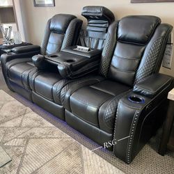 Color Options Power Reclining Sofa, Power Reclining Loveseat, Power Recliner ⭐$39 Down Payment with Financing ⭐ 90 Days same as cash