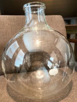 Pyrex 22000ML 22 Liter Round Bottom Science Boiling Flask with Short Ring Neck Lab