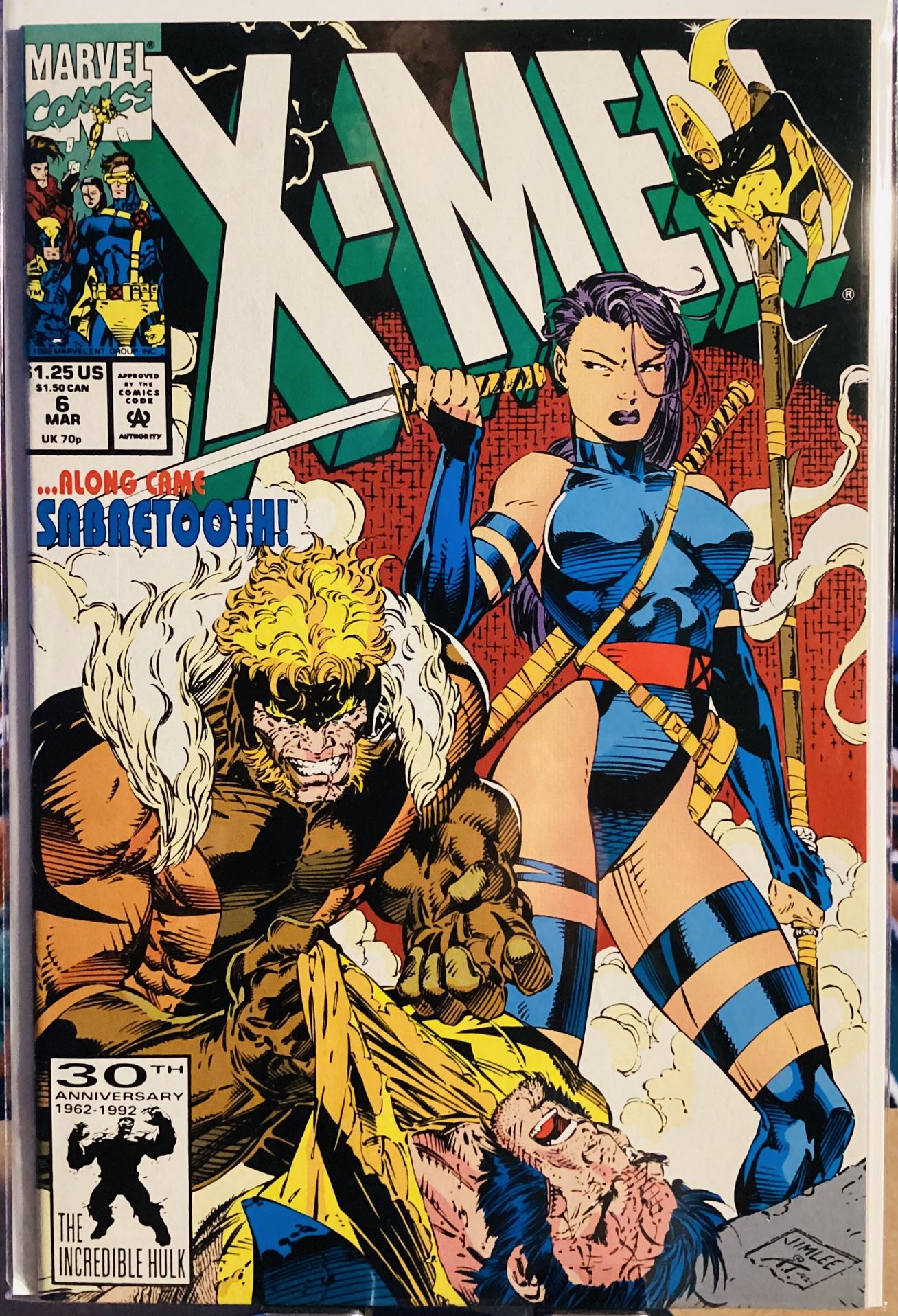 Marvel Comics #6A X-Men, Vol. 1 Farther Still 1st app. Birdy, Jim Lee Cover🔑