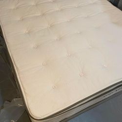 Avocado Green Pillowtop Queen Size Mattress - Like New 