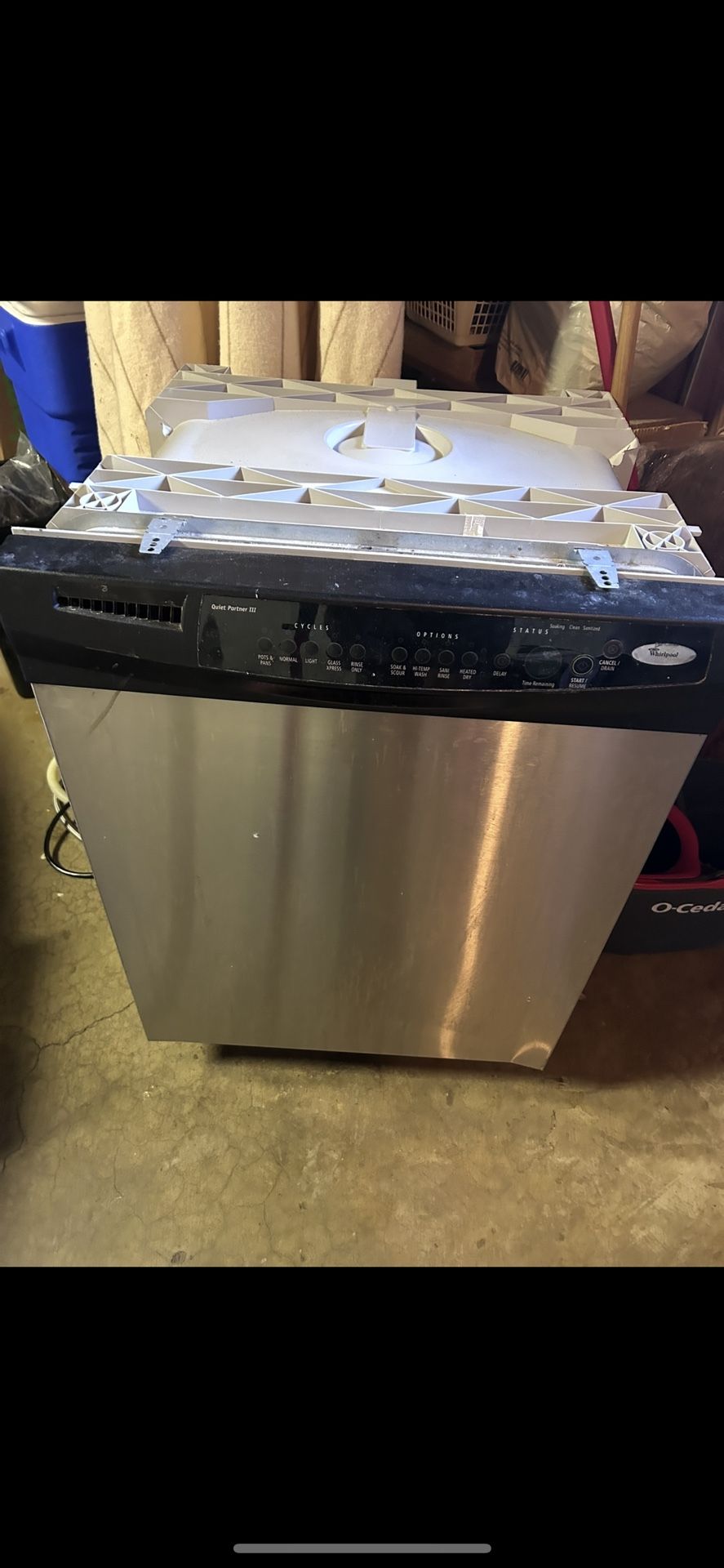 Whirlpool Quiet Partner III Built-In Dishwasher, Stainless Steel