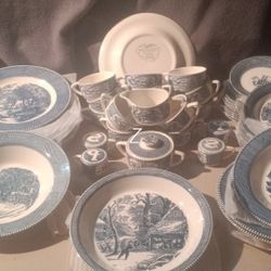 Currier & Ives Vintage Dining  Set 100