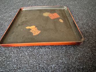 from Taiwan - Wood and Lacquer Serving Tray