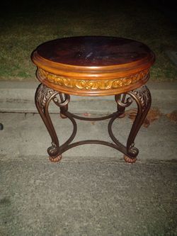 Ashley elegant ornate side table