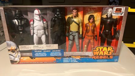 Star Wars Rebels Heroes & Villains Six Pack 12-In Figure A9677 