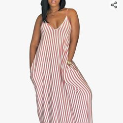 Medium Dress With Pockets/Vestido Fresco M Con Bolsas