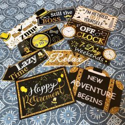 Retirement Party Photo Booth Props