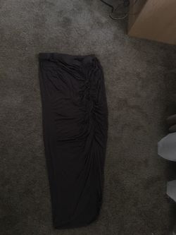 Womans super cute long skirt(knee length ) brownish color large