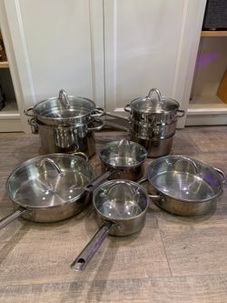 Wolfgang Puck Bistro 15pc Cookware Set…practically Brand New!!! for Sale in  Newport News, VA - OfferUp