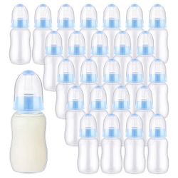 30 Pcs Baby Shower Favors Party Game Mini Baby Bottles Gift Sets for Boy Girl Gender Reveal Birthday Party Supplies Gift (Blue)