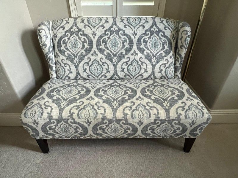 Love Seat With Ottoman
