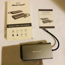 Hiearcool USB C Hub, USB-C Laptop Docking Station, 11 in 1 Triple Display Type C Adapter Compatible with Dell Hp Lenovo Windows (2 HDMI, VGA, PD3.0, S