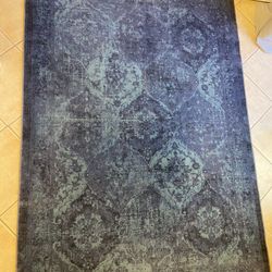 IKEA Blue Rug/Carpet (67in x 92in) (5ft 7in x 7ft 8in)