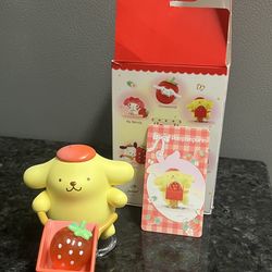Pom Pom with strawberry accessories! From Miniso Sanrio!
