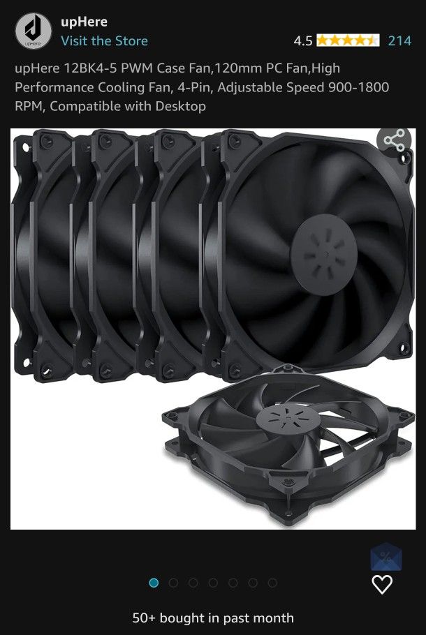 UpHere PC Fan 5pc (Budget)