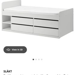 IKEA Bed W Storage/ Twin