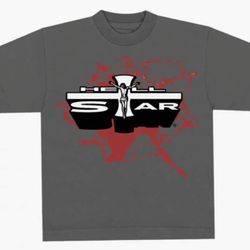 Hell Star Gray T-shirt Large