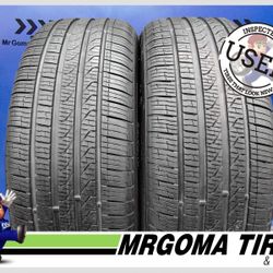 2 PIRELLI CINTURATO P7 A/S ECOIMPACT RFT XL 245/50/19 USED TIRES