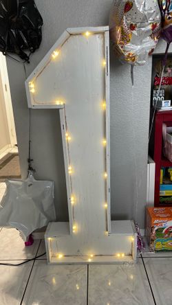 Wooden number 1