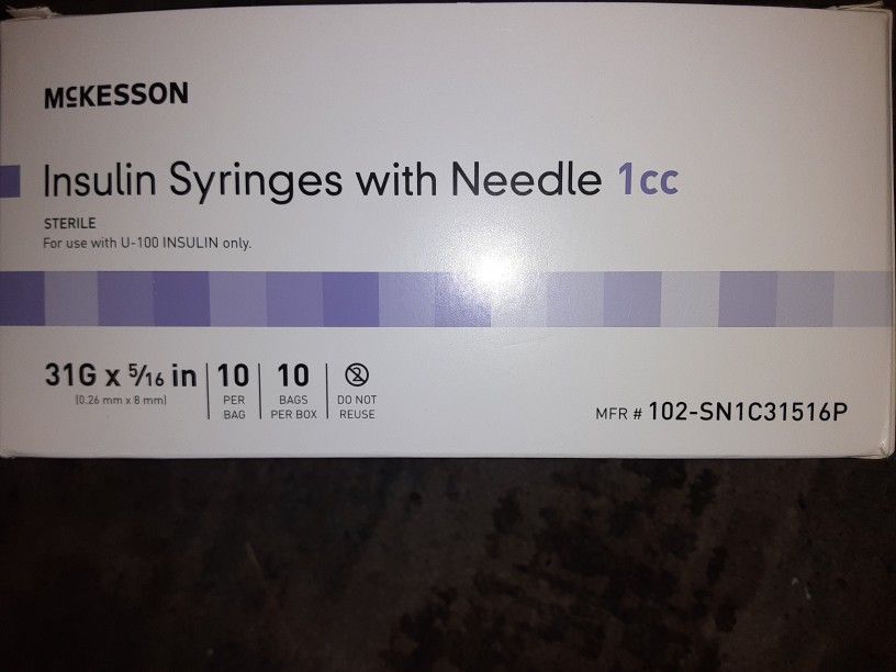 Insulin Syringes (31G. 5/16in)