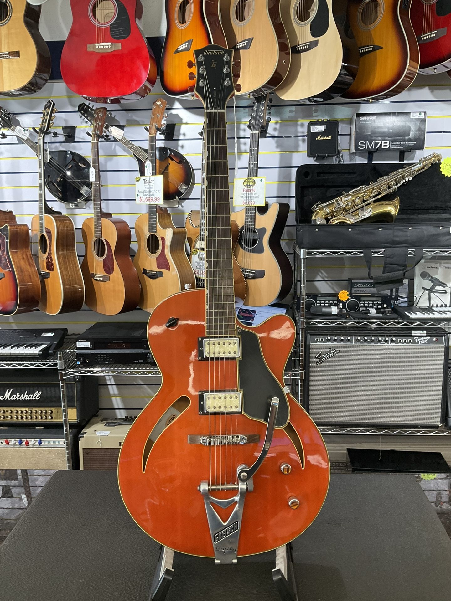Gretsch G3161 Hollow Body Electric Guitar With Bigsby Bridge