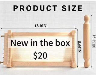 😀 Eppicotispai "Chitarra" Pasta Cutter19inch  with 32cm/12.5-Inch Rolling Pin( new in the box )