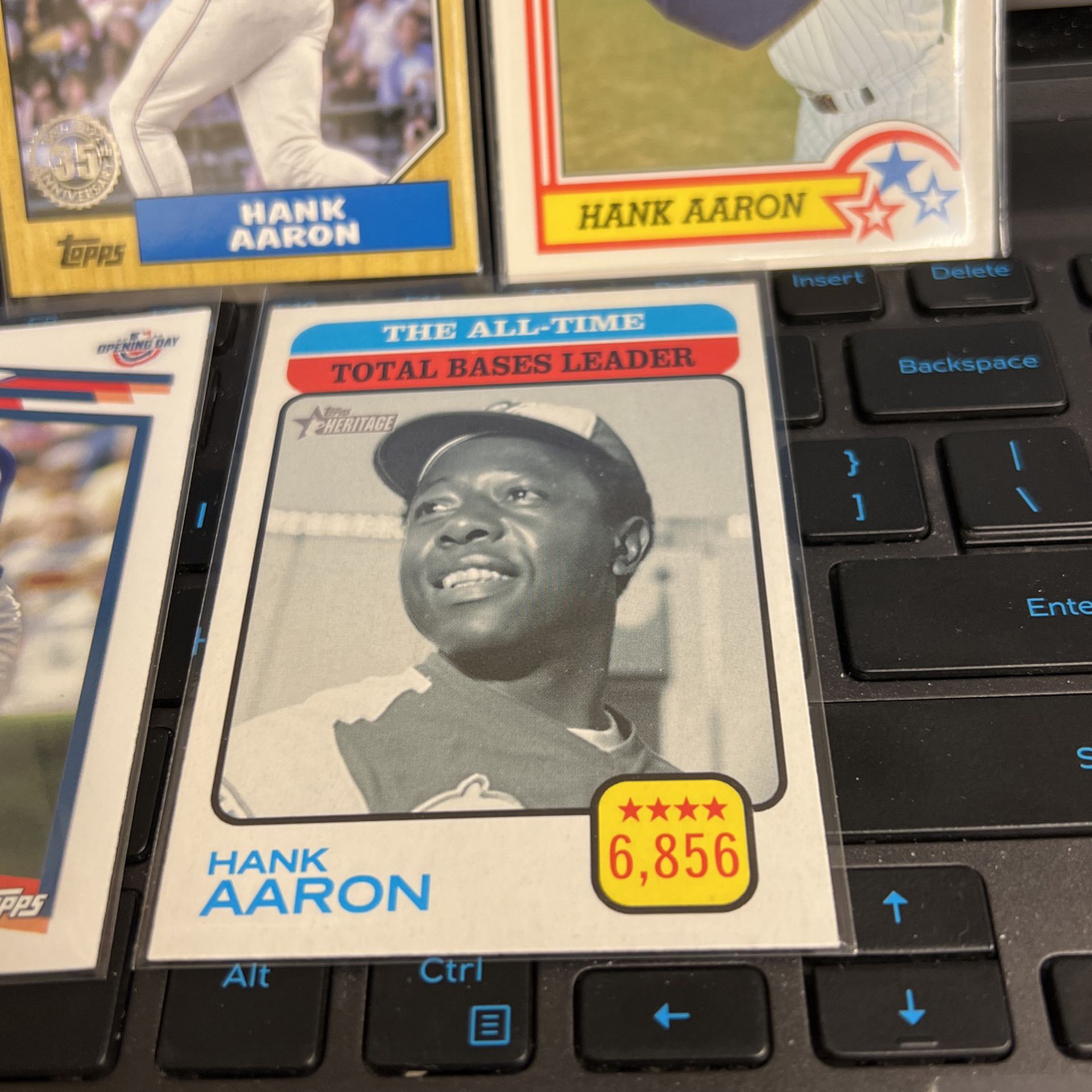 Hank Aaron Baseball Cards W/ Blue Parallel 