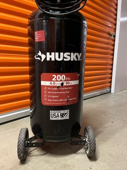 Husky 20 Gallon 200 PSI Vertical Air Compressor – Needs Repair