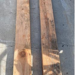 Two 7.5”X 3.5”X96” Solid Wood Beems