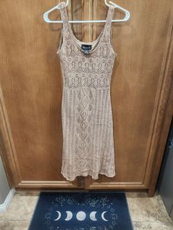 Tan Boho Midi dress