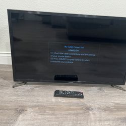 32” Samsung TV with Remote and Power Cord