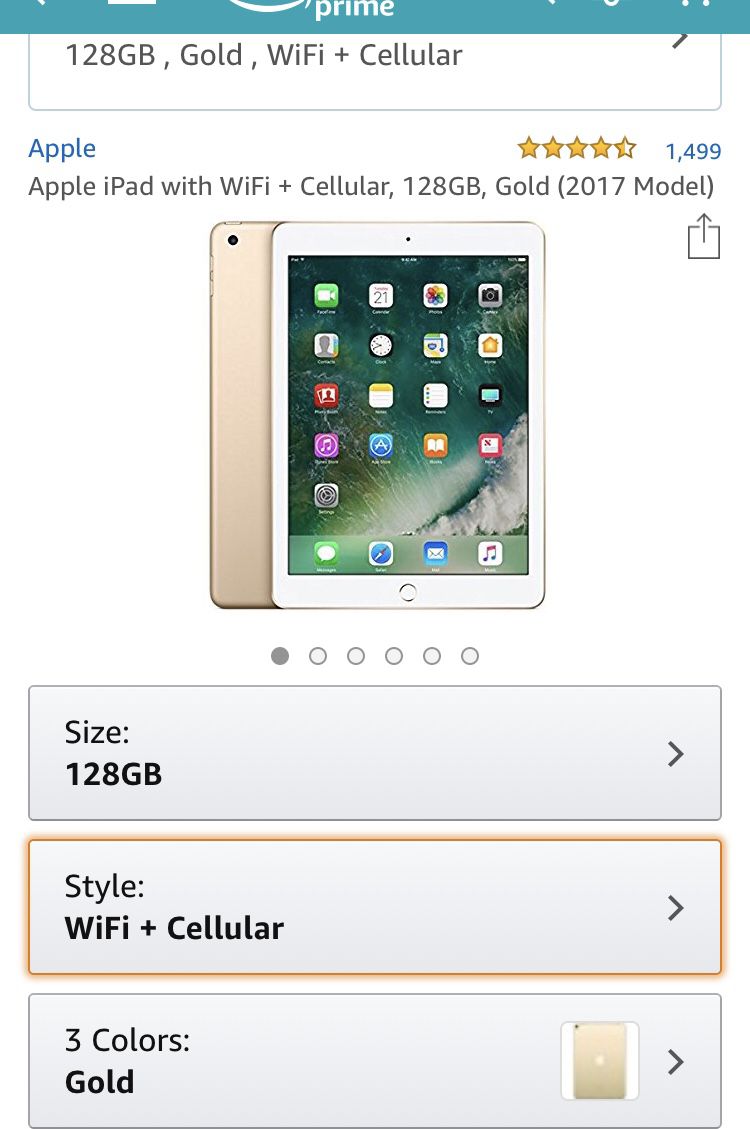Brand New Apple Tablet 128gb, Gold. Latest Software