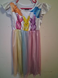 Peeps Girls Easter Bunny Dress size 5t