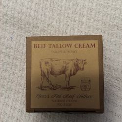 Tallow & Honey Grass-Fed Beef Tallow Cream - 2.5oz - Natural Skincare NIB