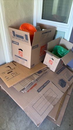 Moving Boxes Mixed Sizes and supplies