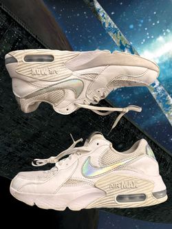 Size 8 - Nike Air Max Excee White Iridescent Neocrhome Reflective Rainbow Sz W 8