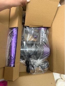 P2 Cordless Stick Vacuum, Portable, Purple/Gray, Crevice Tool Included