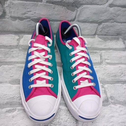 Converse Jack Purcell OX Women's 10.5 /Mens Size 9 Blue Green Fuchsia Men Casual Shoes