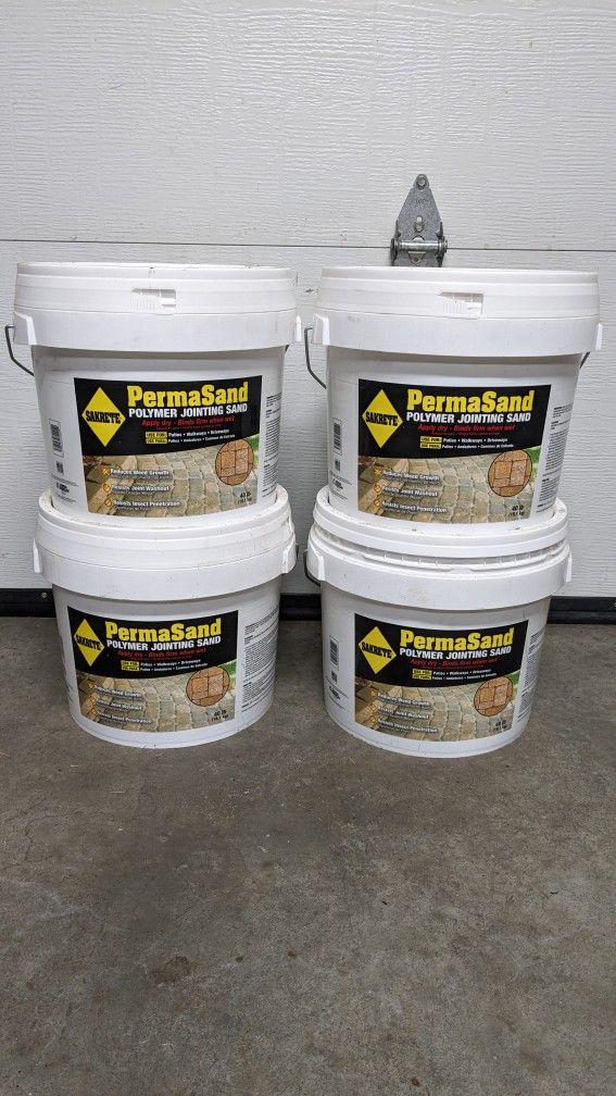 PermaSand Polymer Jointing Sand. Four 40lb Tubs