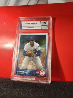 Ernie Banks 2021 Topps Series 1 70 Years Of Topps 70YTC-65 Cubs HOF  MGS 10 GEM MT