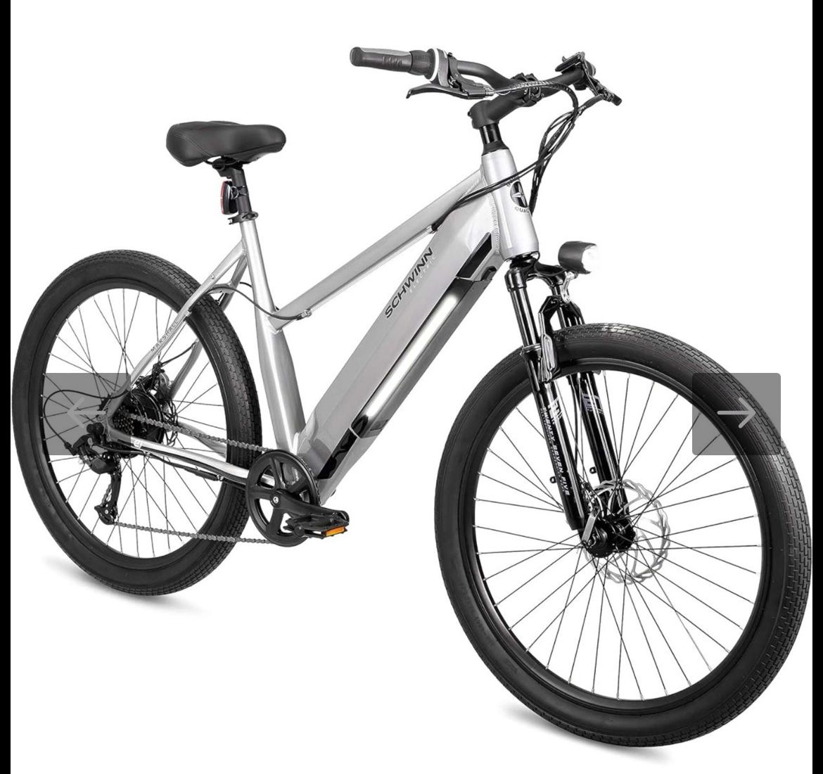 Schwinn Adult Marshall 27.5" Step ThroughHybrid Electric Bike - Gray S/MNew MSRP $899.99